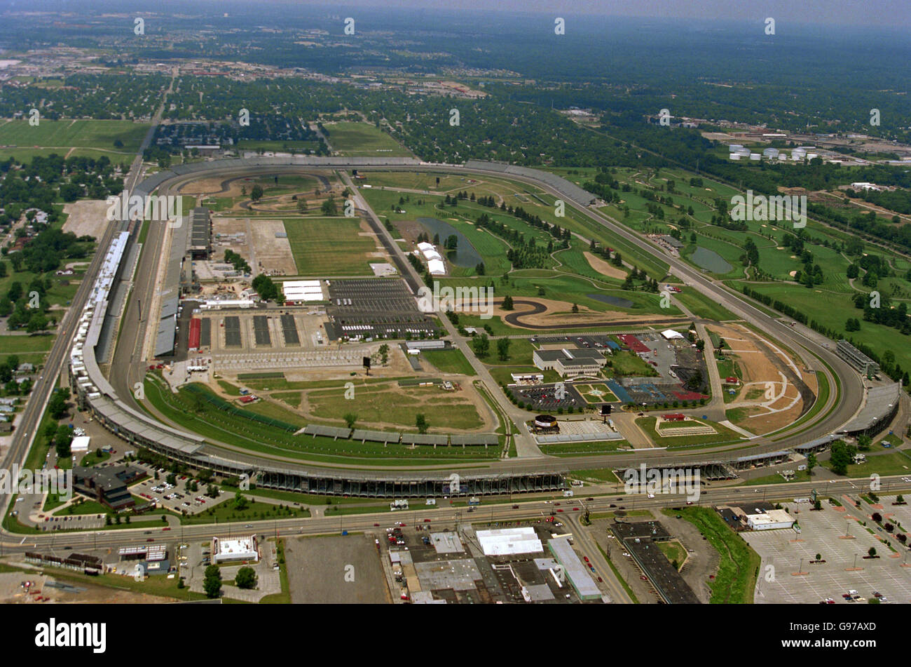 Formel 1 Rennsport - Indianapolis F1-Strecke Stockfoto