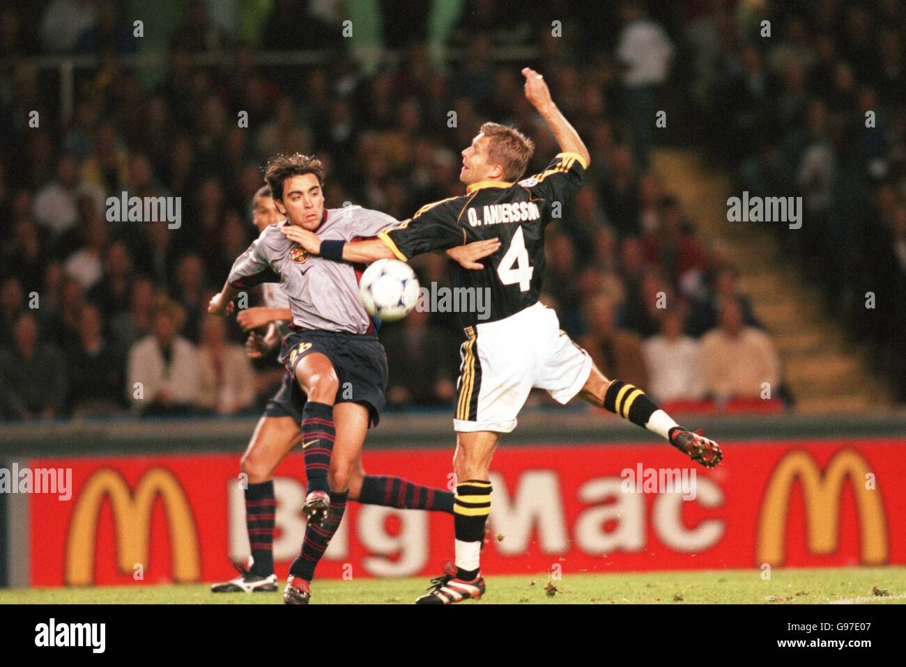 Fußball - UEFA Champions League - Gruppe B - AIK Solna V Barcelona Stockfoto