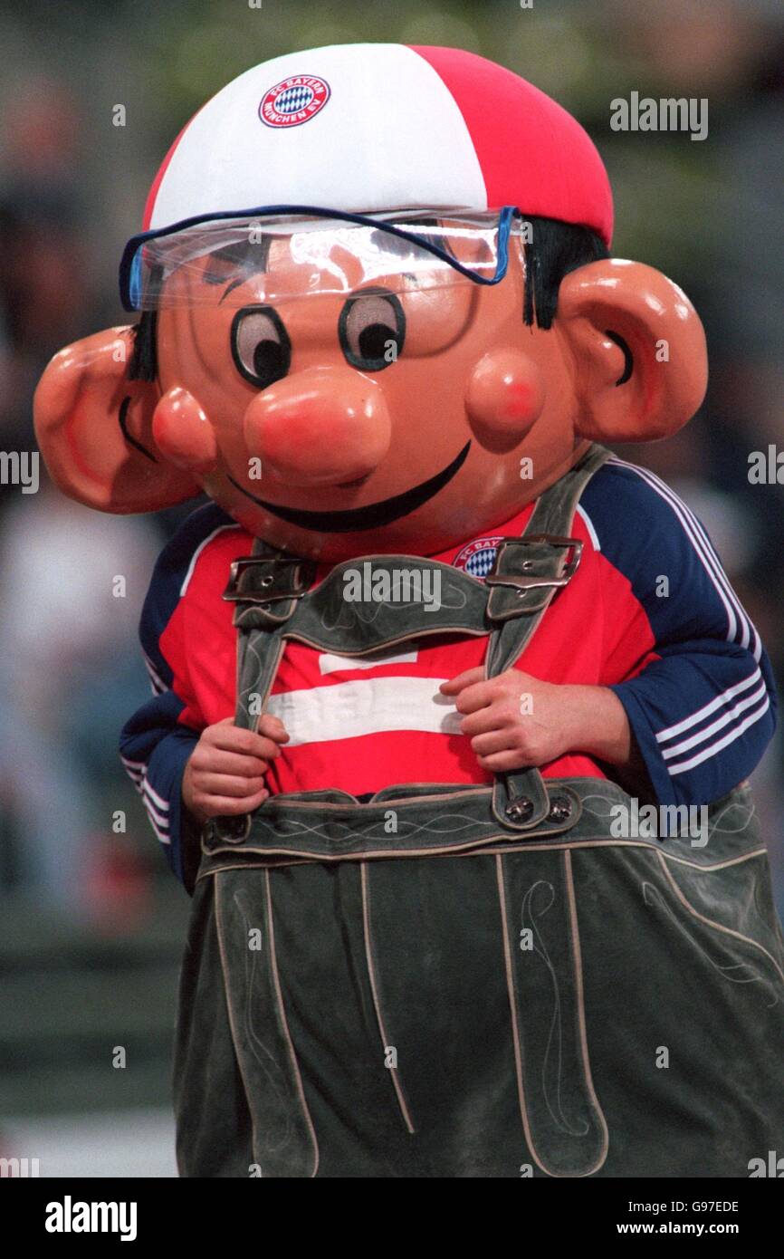 Fußball - UEFA Champions League - Gruppe F - Bayern München / PSV Eindhoven. Das Maskottchen von Bayern München Stockfoto