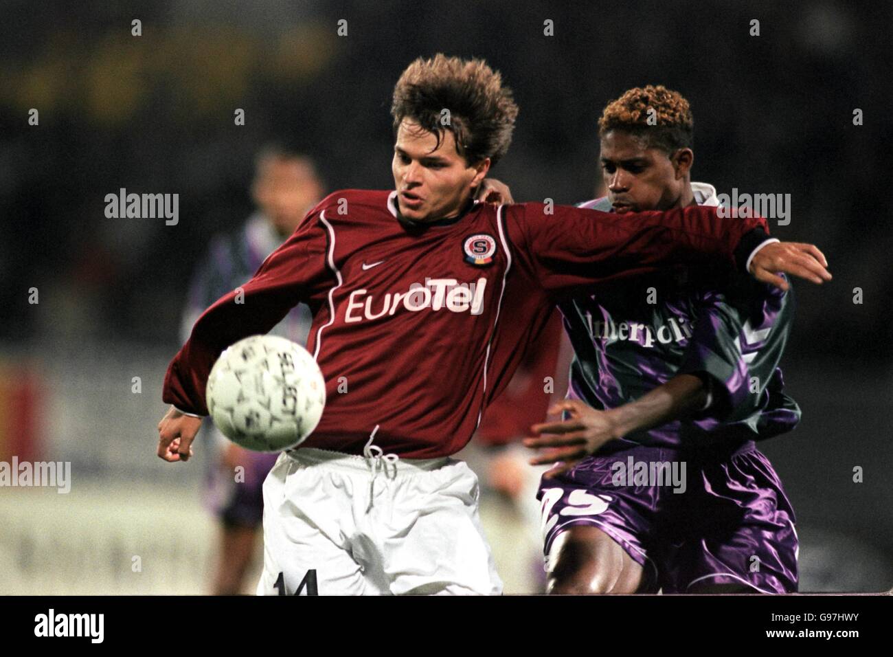 Fußball - UEFA Champions League - Gruppe G - Willem II / Sparta Prag. Libor Sionko, Sparta Prag Stockfoto