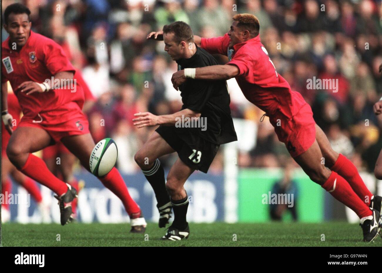 Rugby-Union - Neuseeland Rugby World Cup 99 - Pool B - V Tonga Stockfoto