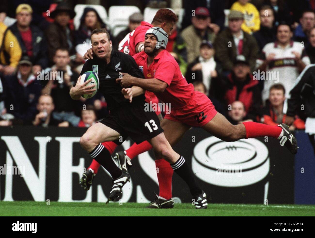 Rugby-Union - Neuseeland Rugby World Cup 99 - Pool B - V Tonga Stockfoto