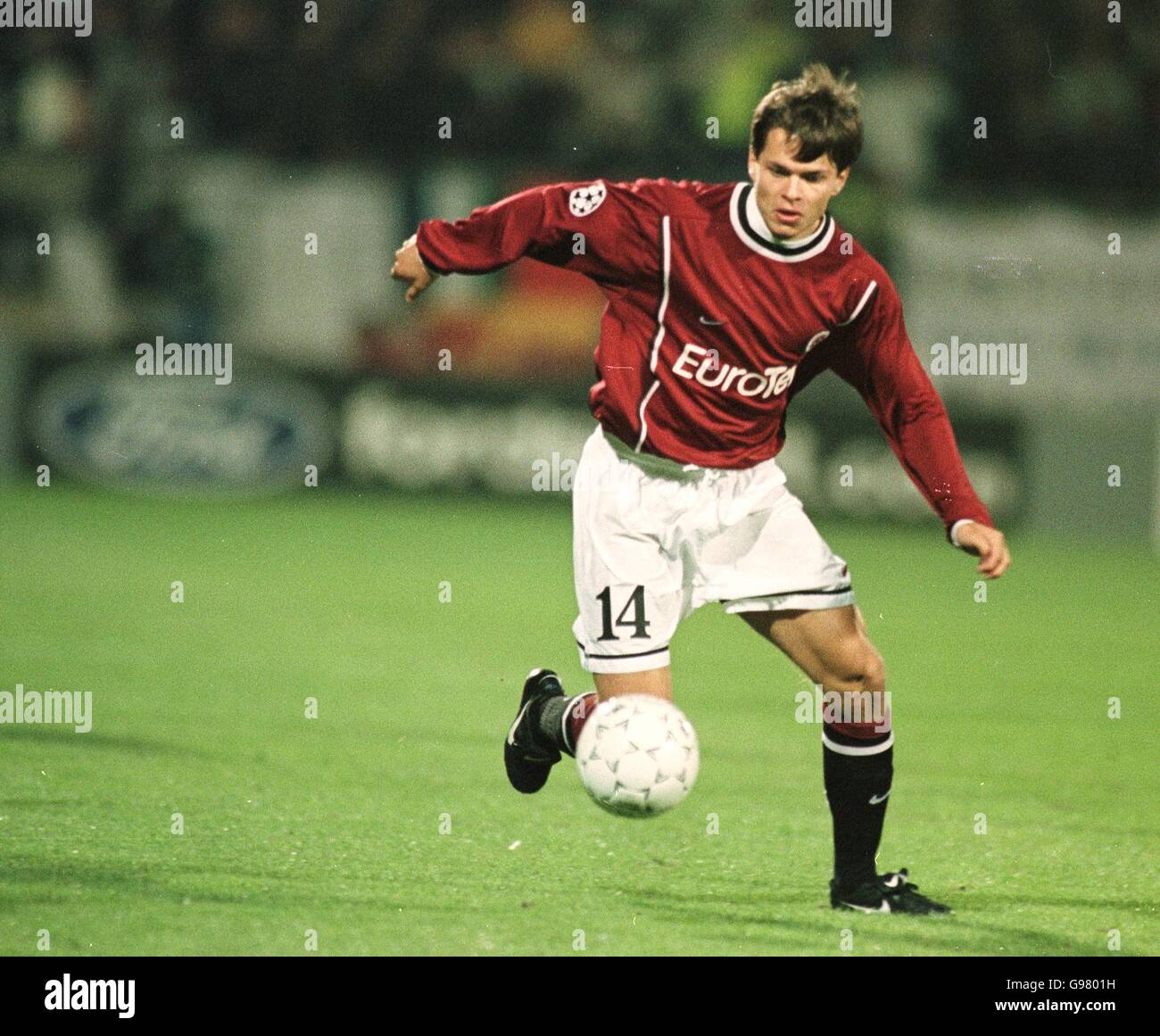 Fußball - UEFA Champions League - Gruppe G - Willem II / Sparta Prag. Libor Sionko von Sparta Prag Stockfoto