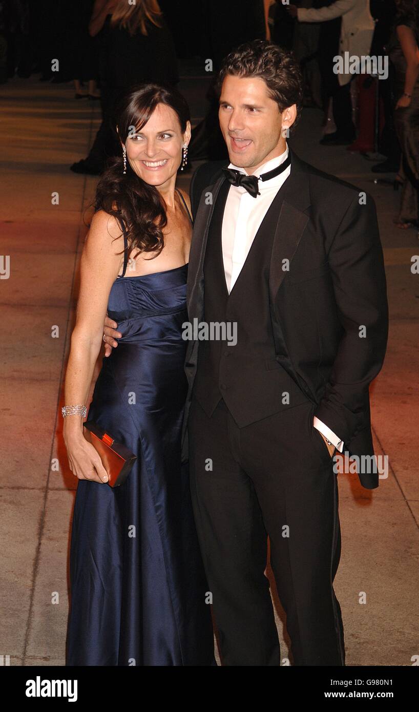 Vanity Fair Post Oscars Party - Mortons Restaurant. Eric Bana und Rebecca Gleeson kommen auf dem roten Teppich an. Stockfoto