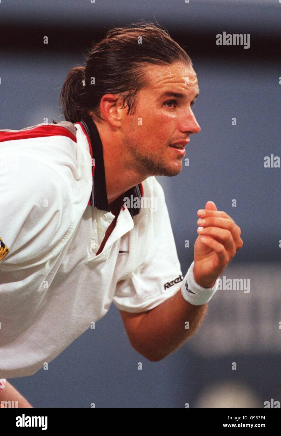 Tennis - US Open - Herren Einzel - erste Runde - Patrick Rafter V Cedric Pioline Stockfoto