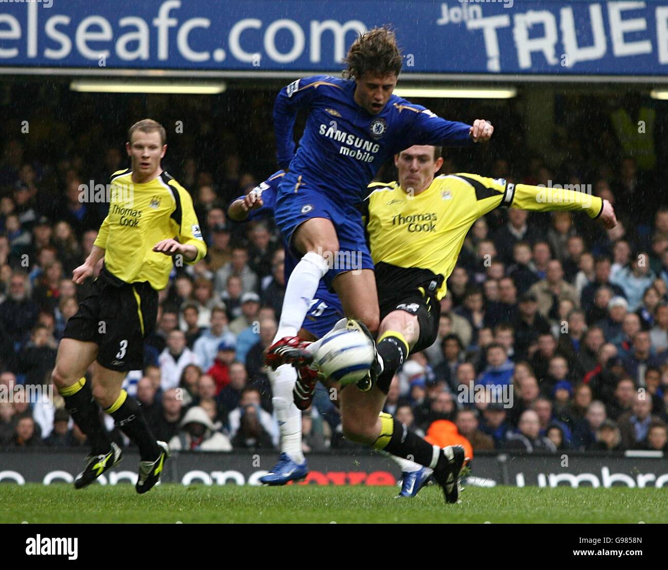 Fußball - FA Barclays Premier League - Chelsea gegen Manchester City - Stamford Bridge Stockfoto