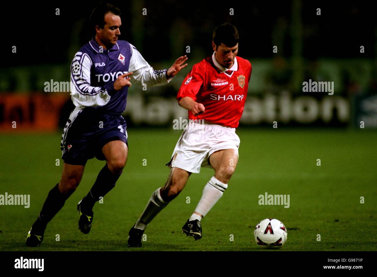 Fußball - UEFA Champions League - Gruppe B - Fiorentina gegen Manchester United Stockfoto