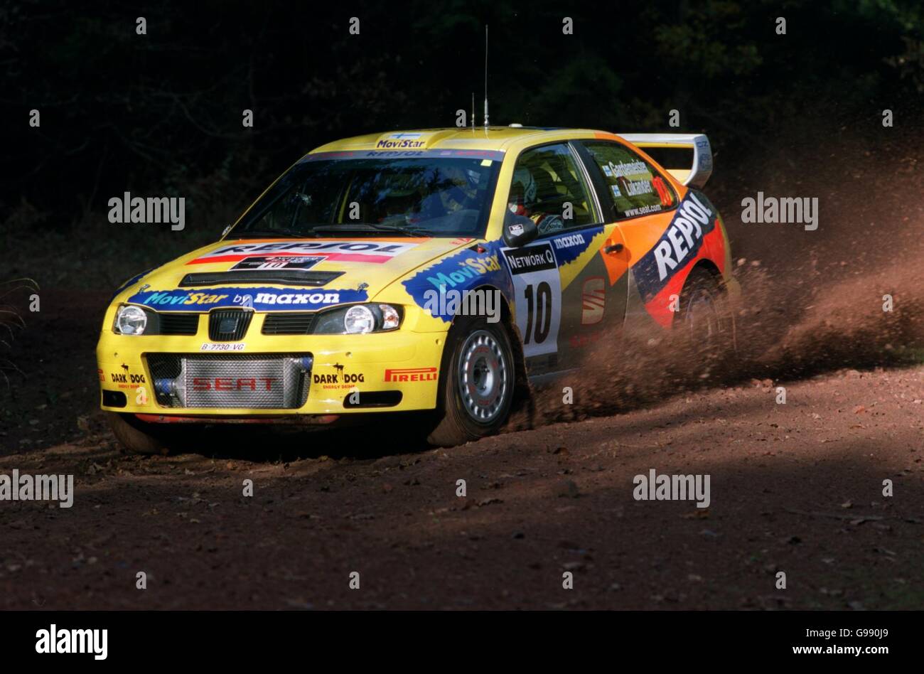 Harri Rovanpera während der Tests im Forest of Dean Ahead Der Network Q Rally dieses Wochenendes Stockfoto