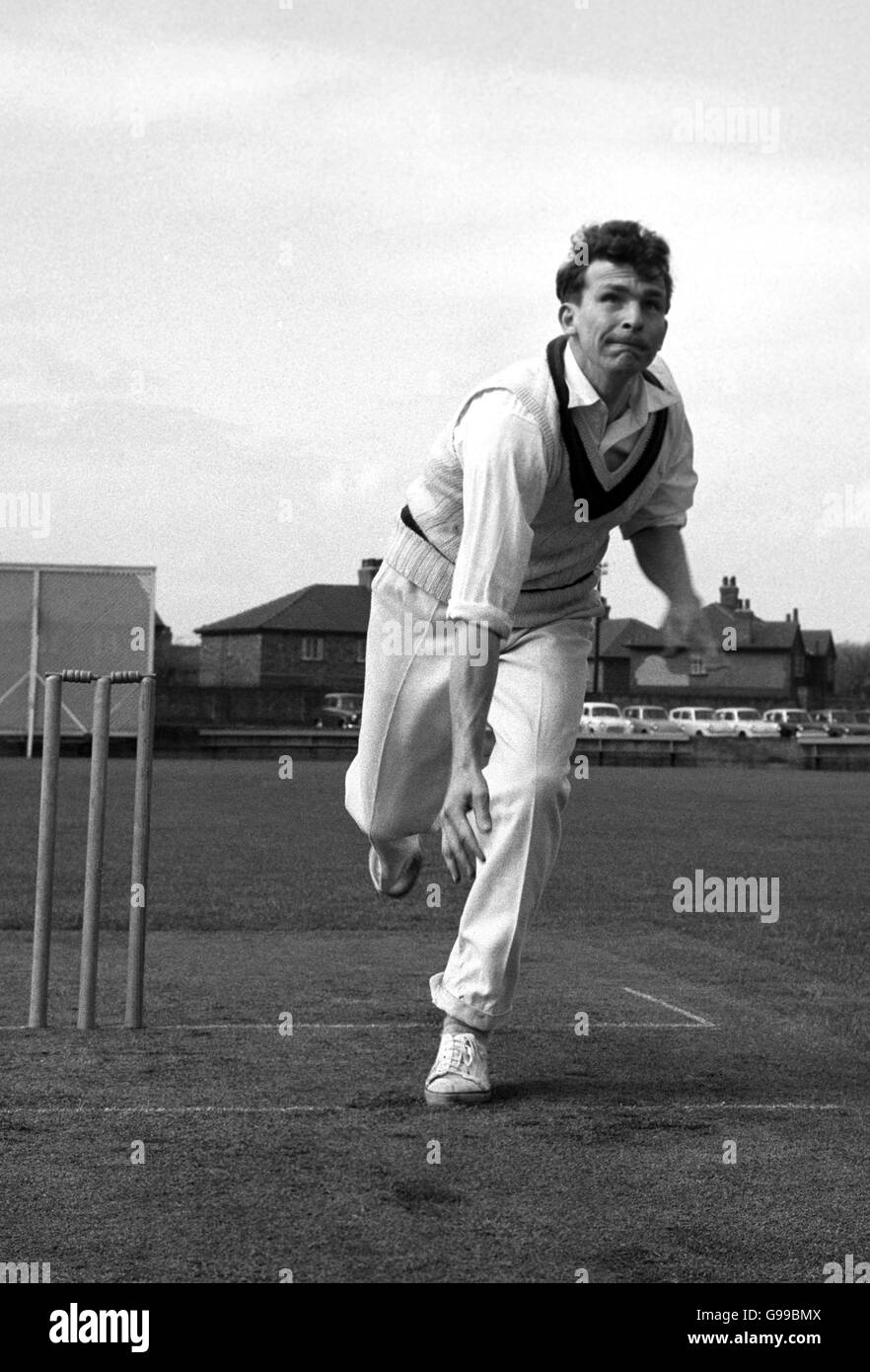 Tom Greenhough. Tom Greenhough, 29 Jahre alter Beinbrecher mit dem Lancashire County Cricket Club. Stockfoto