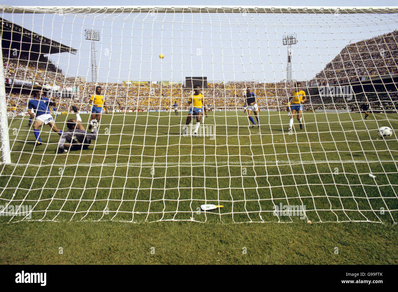 -World Cup Spanien 1982 - Gruppe C - Brasilien / Italien - Sarria Fußballstadion Stockfoto