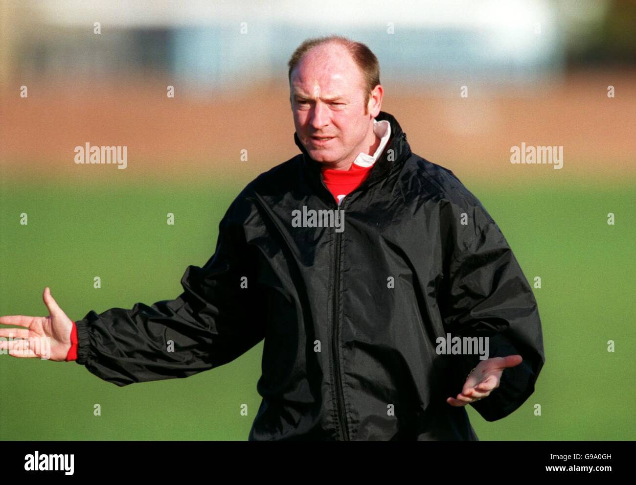 Fußball - bundesweit League Division Two - Blackpool-Manager Steve McMahon Stockfoto