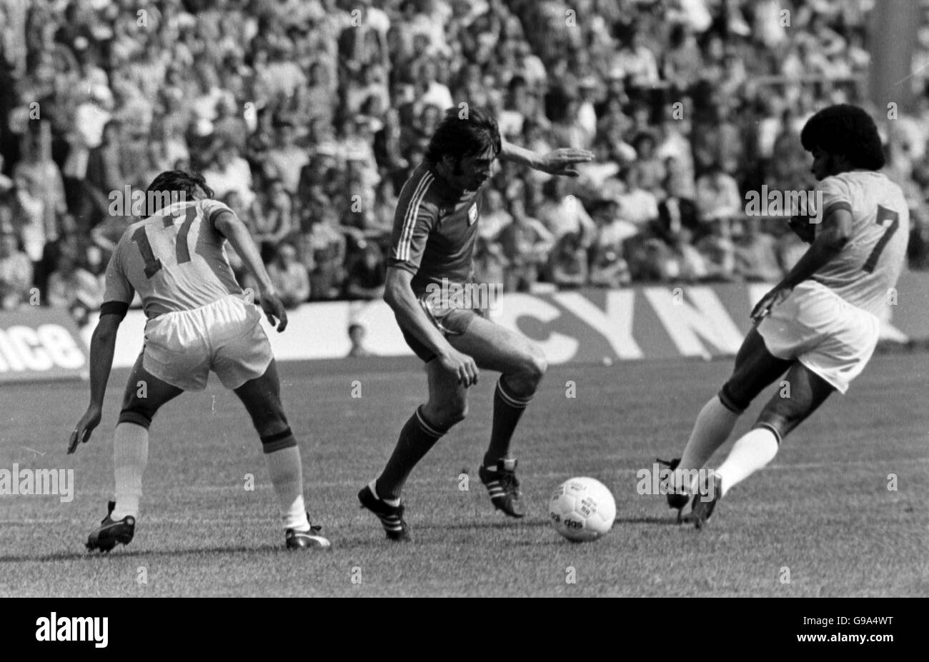 Fußball - FIFA World Cup 1974 Westdeutschland - Spiel um den dritten Platz - Brasilien V Polen - Olympiastadion München Stockfoto