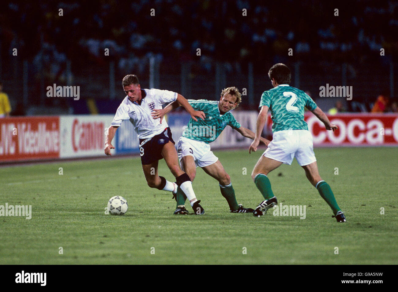 Fußball Welt Cup Italia 1990 Semi Final Westdeutschland gegen