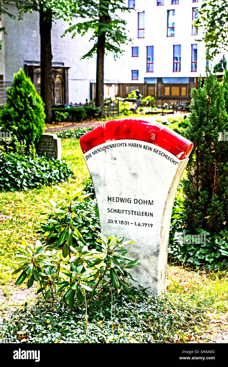 St. Matthäus-Kirchhof Berlin; Alter St. Matthäus Kirchhof, Berlin, Stockfoto