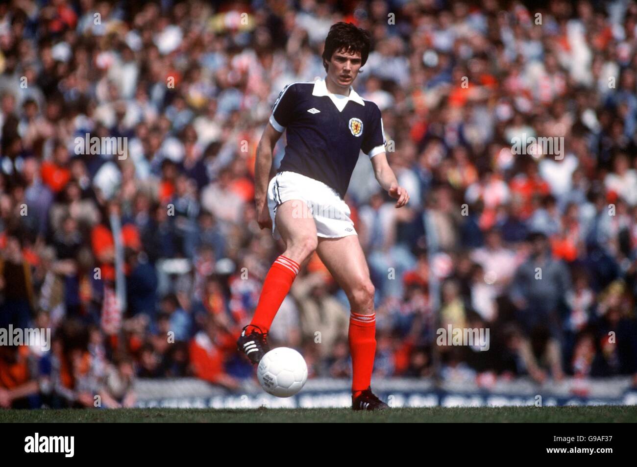 Fußball - Home International Championship - Wales / Schottland. Alan Hansen, Schottland Stockfoto