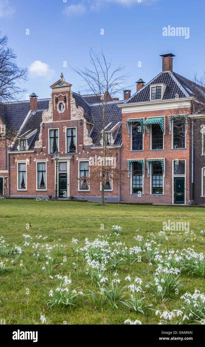 Historisches Haus in netter in Groningen, Holland Stockfoto