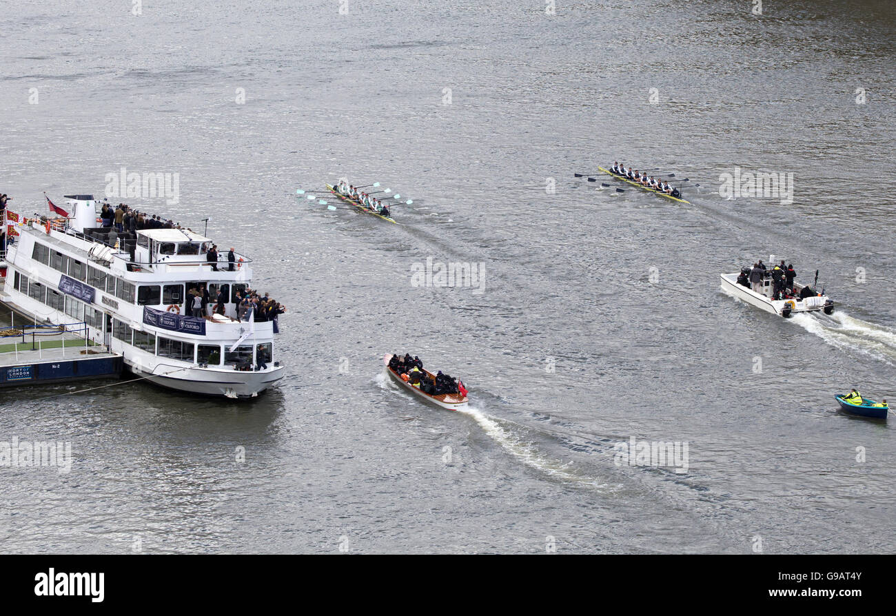 2016 Oxford V Cambridge Boat Race Fluss Themse London Stockfoto