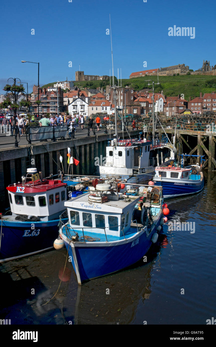 Whitby Harbour North Yorkshire Stockfoto