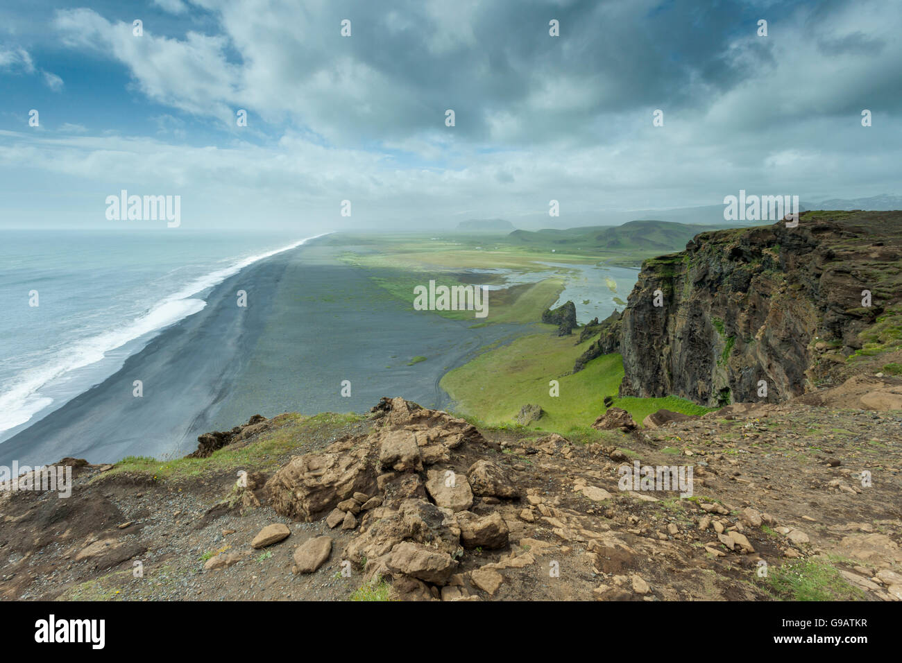 Dyrhólaey Nature Reserve, Island. Stockfoto