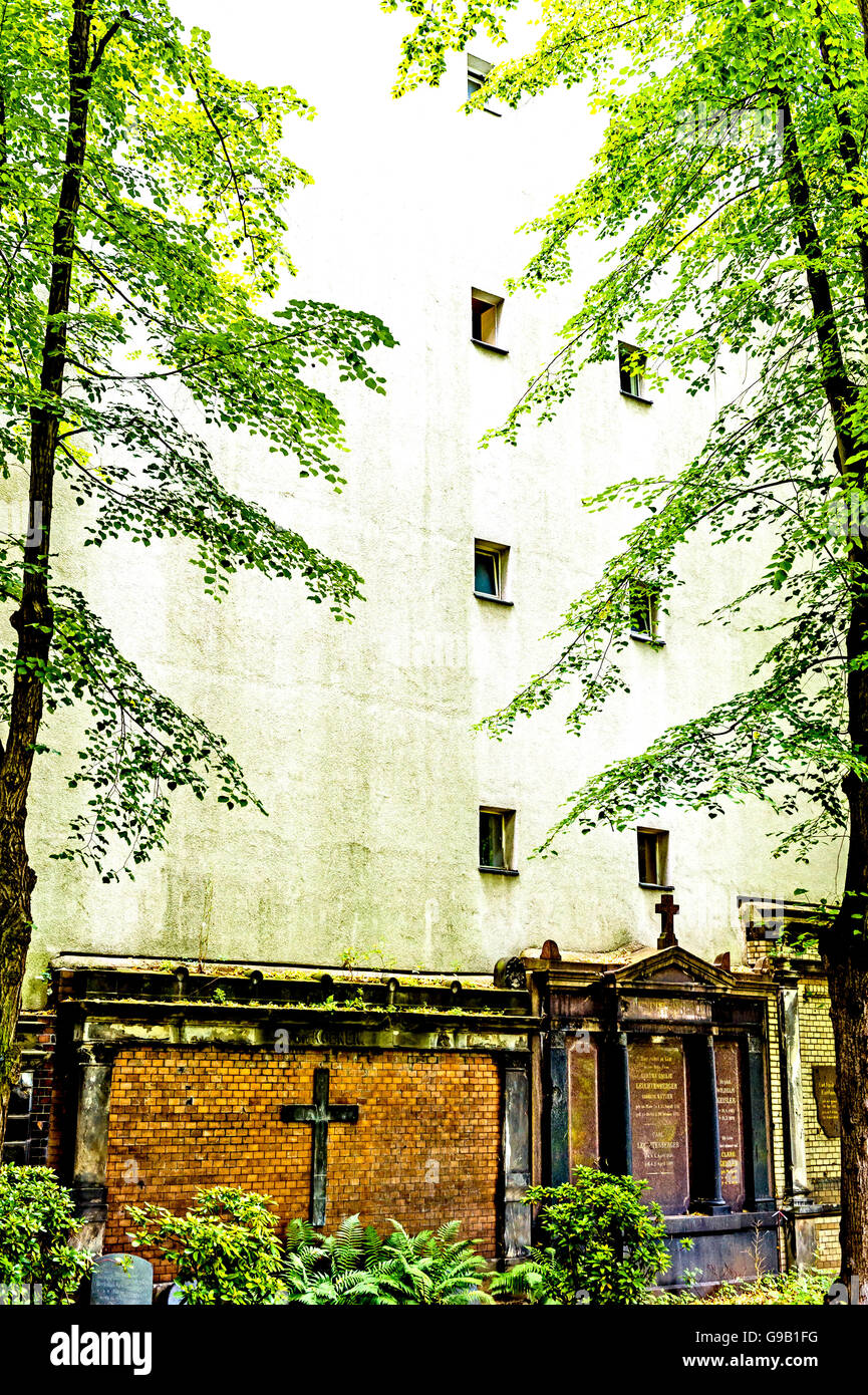 St. Matthäus-Kirchhof Berlin; Alter St. Matthäus Kirchhof, Berlin, Stockfoto