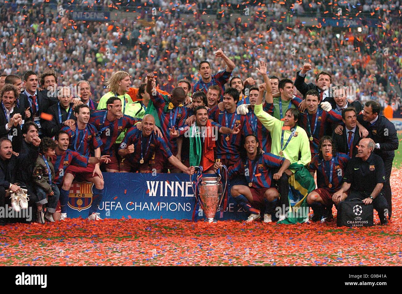 Fußball - UEFA Champions League - Finale - Barcelona vs. Arsenal - Stade de France Stockfoto