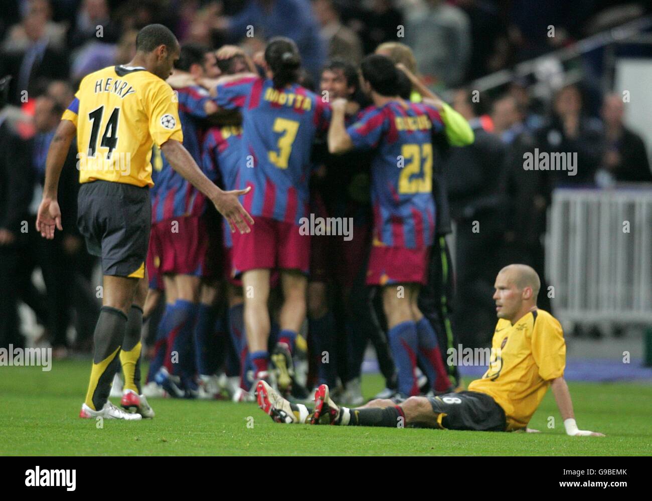 Fußball - UEFA Champions League - Finale - Barcelona vs. Arsenal - Stade de France Stockfoto