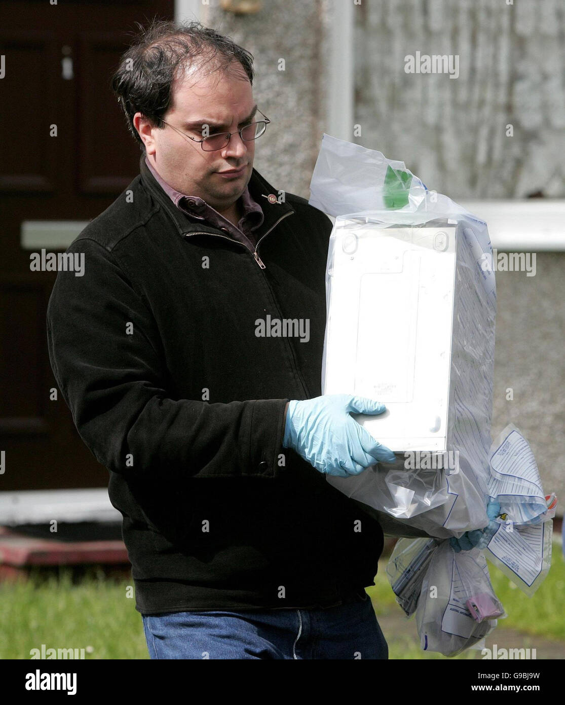 Polizeiterror Stockfoto