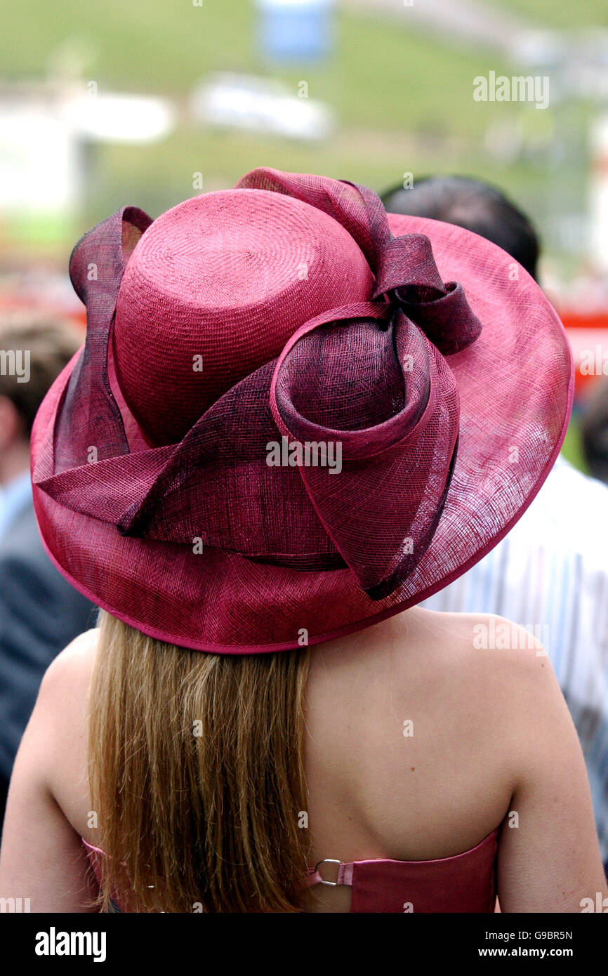 Pferderennen - Vodafone Ladies Day - Epsom Downs Racecourse. Ein Rennfahrer beobachtet die Aktion am Ladies Day Stockfoto