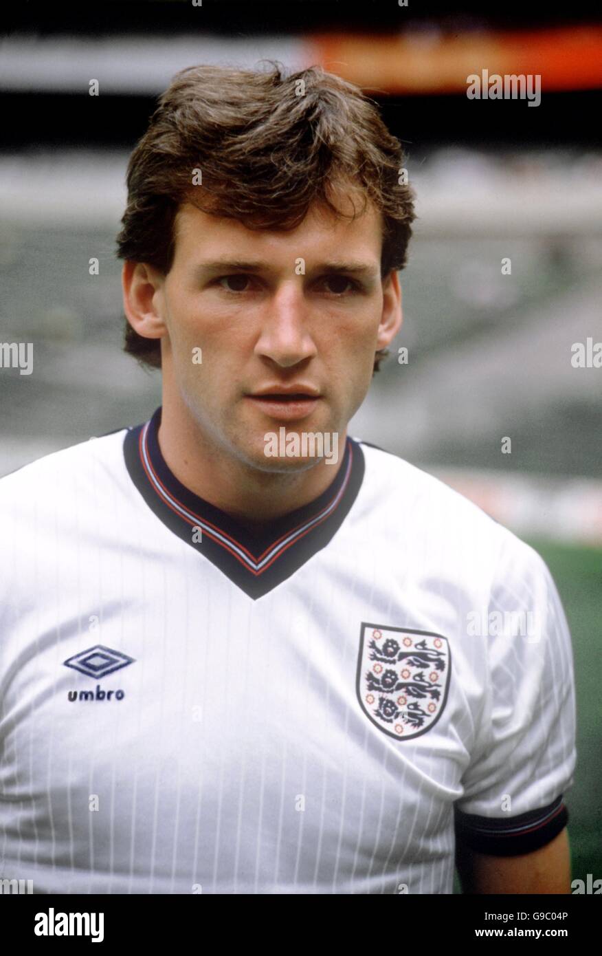 Fußball - Copa Ciudad de Mexico 1985 - England gegen Mexiko. Dave Watson, England Stockfoto