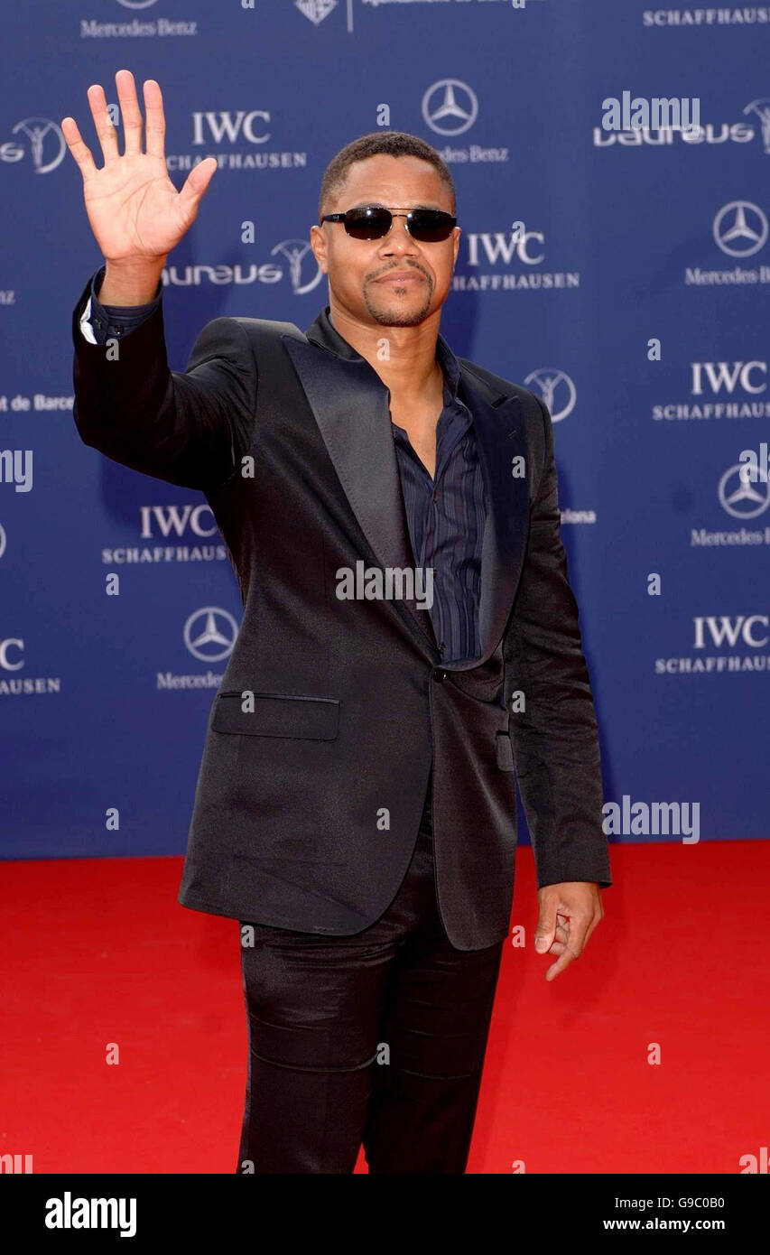 Cuba Gooding Jnr kommt bei den Laureus World Sports Awards 2006 im Parc del Forum, Barcelona, Spanien. Stockfoto