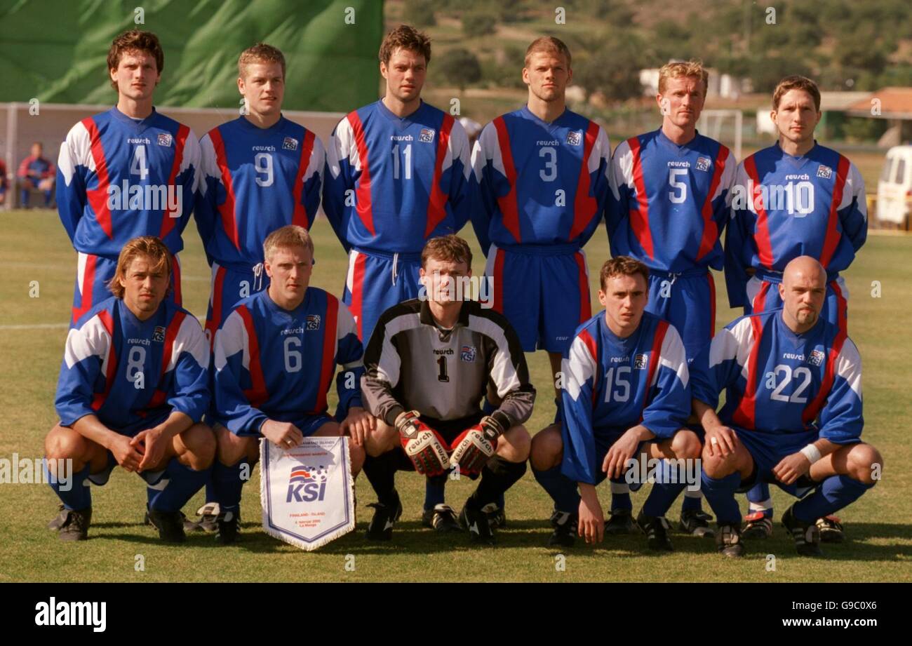 Fußball - Nordic Championships 2000 / 01 - Finnland V Island - La Manga, Spanien Stockfoto