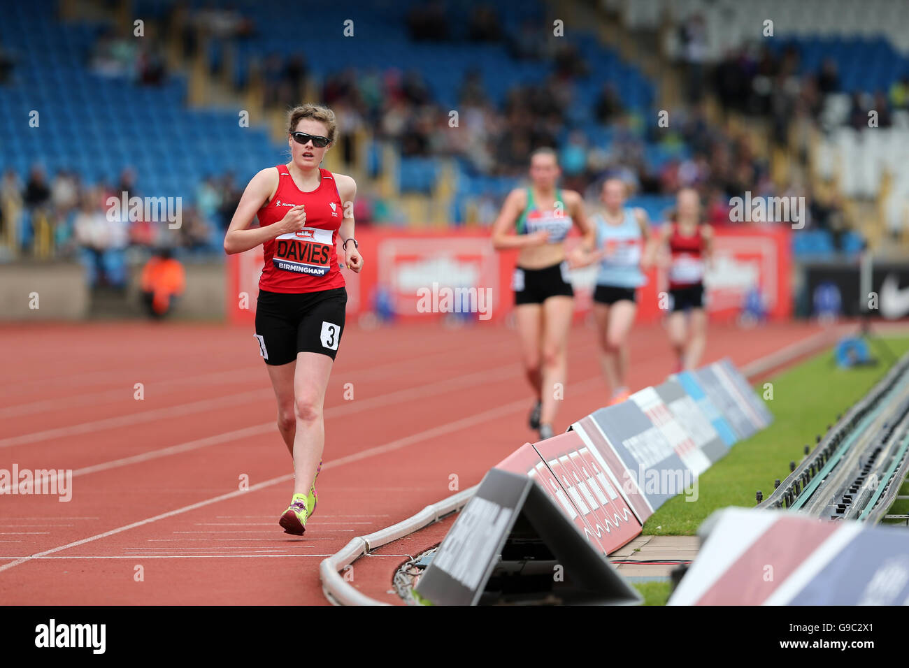 Bethan DAVIES Womens 5000m Fußweg; 2016 britischen Meisterschaften; Birmingham Alexander Stadion UK. Stockfoto