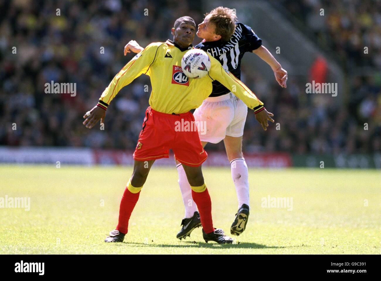 Fußball - FA Carling Premiership - Watford V Manchester United Stockfoto