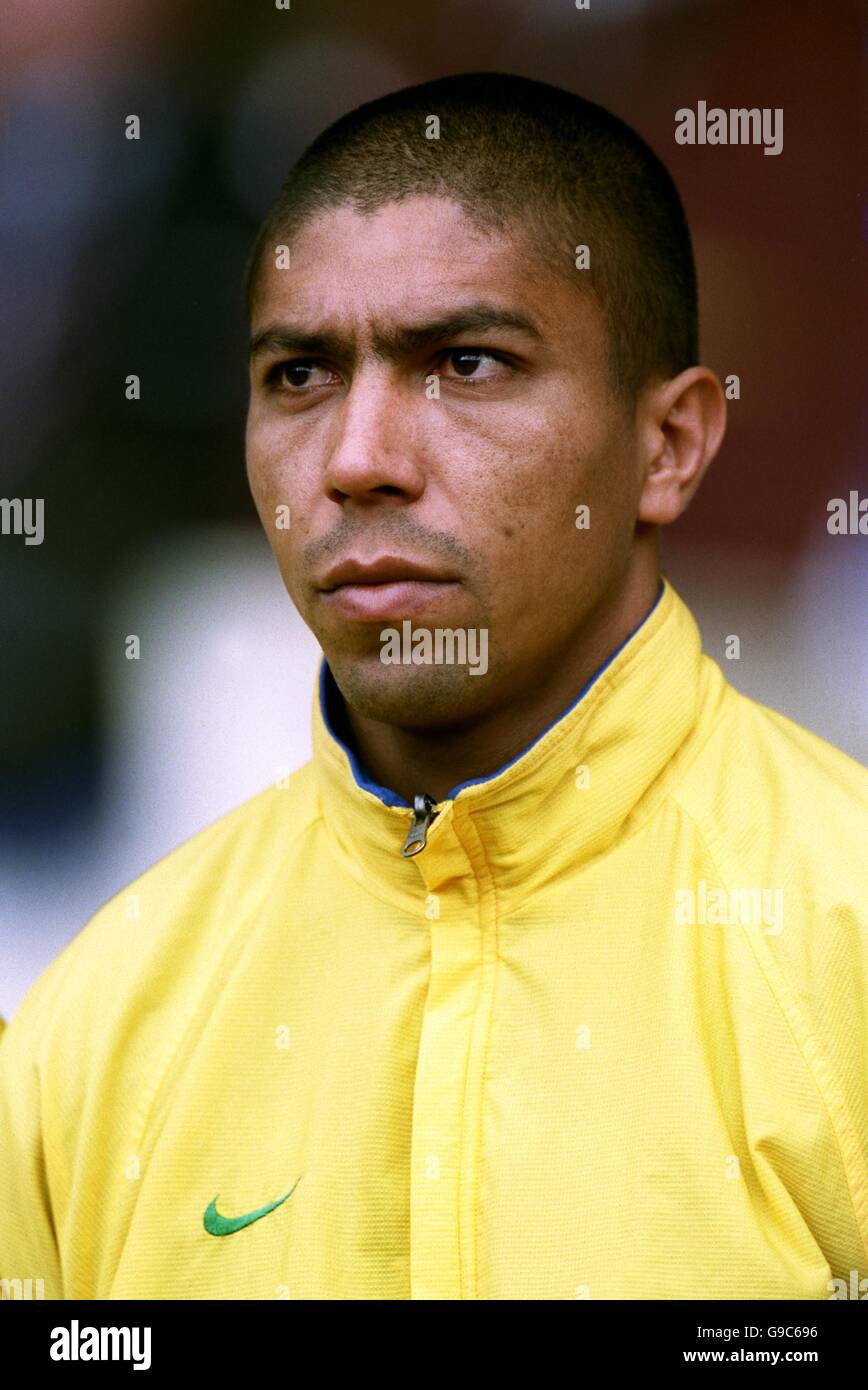 Fußball - freundlich - England gegen Brasilien. Giovane Elber, Brasilien Stockfoto