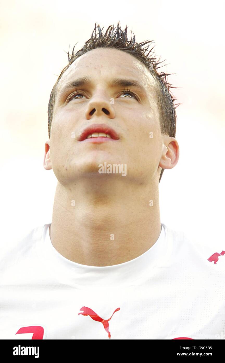 Fußball - 2006 FIFA World Cup Deutschland - Gruppe G - Frankreich / Schweiz - Gottlieb-Daimler-Stadion Stockfoto