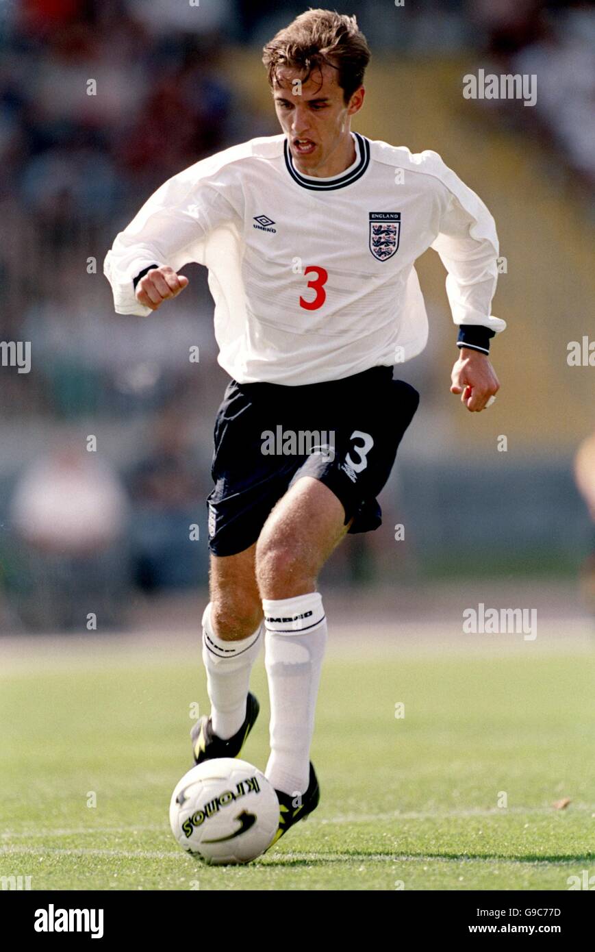 Fußball - freundlich - Malta gegen England. Philip Neville aus England Stockfoto