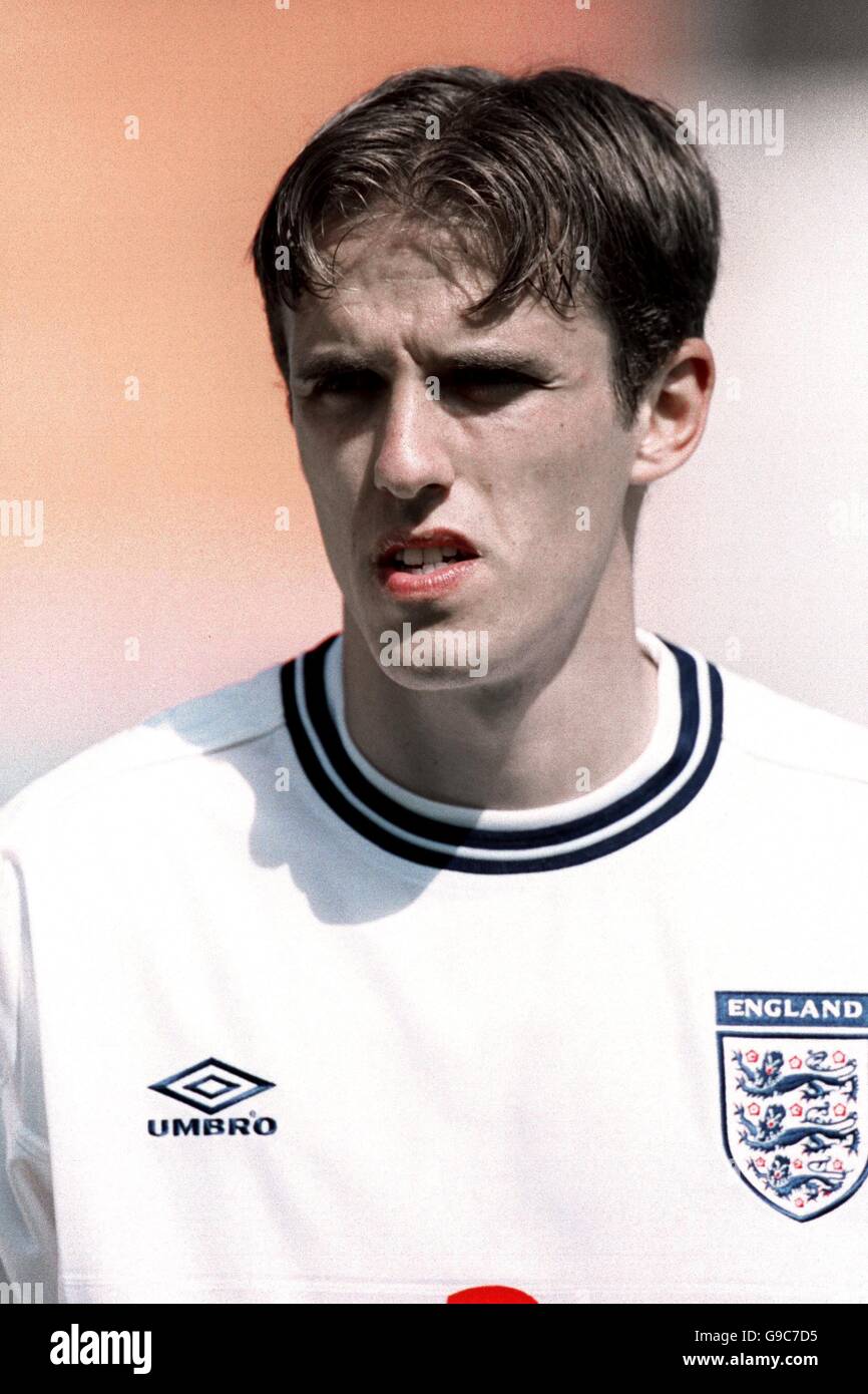 Fußball - freundlich - Malta gegen England. Philip Neville aus England Stockfoto