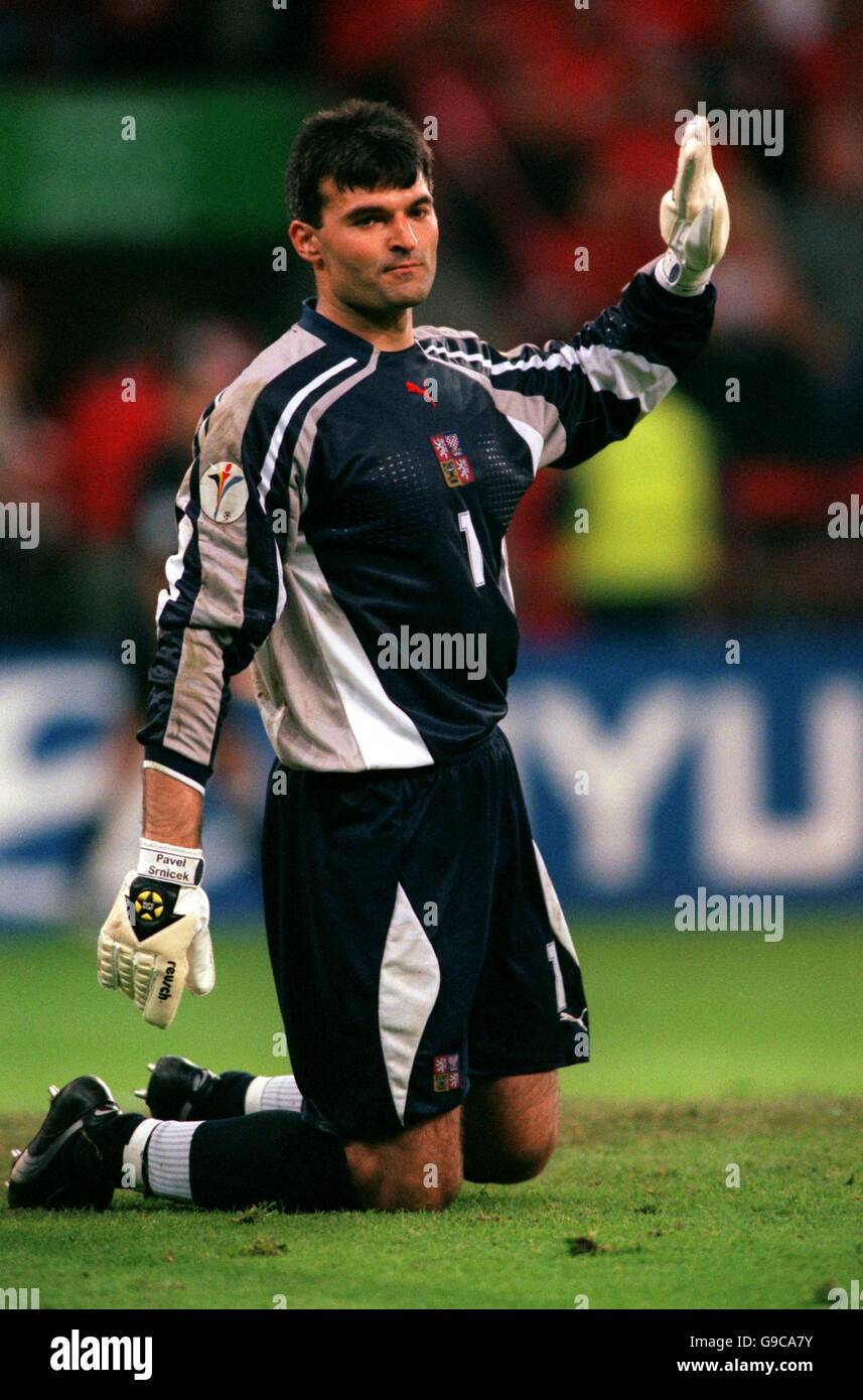 Fußball - Euro 2000 - Gruppe D - Dänemark - Tschechische Republik. Pavel Srnicek, Torwart der Tschechischen Republik Stockfoto