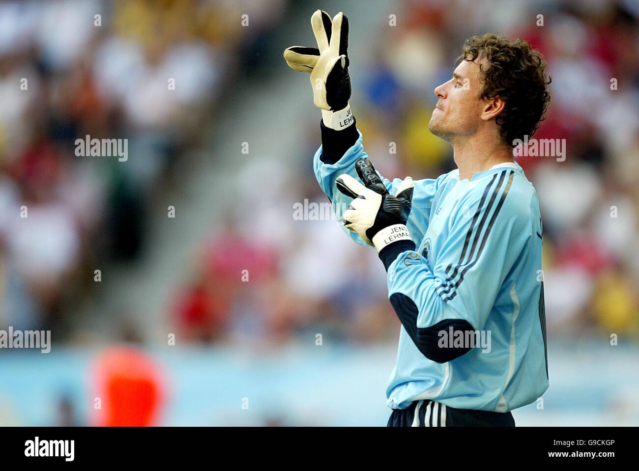 Fußball - FIFA Fußball-Weltmeisterschaft 2006 Deutschland - zweite Runde - Deutschland gegen Schweden - Allianz Arena. Jens Lehmann, deutscher Torwart Stockfoto