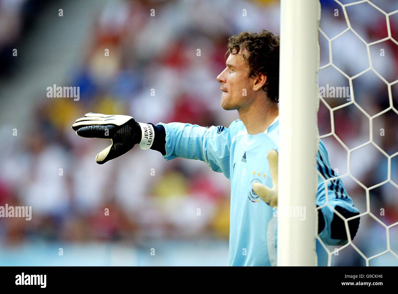 Fußball - FIFA Fußball-Weltmeisterschaft 2006 Deutschland - zweite Runde - Deutschland gegen Schweden - Allianz Arena. Jens Lehmann, deutscher Torwart Stockfoto