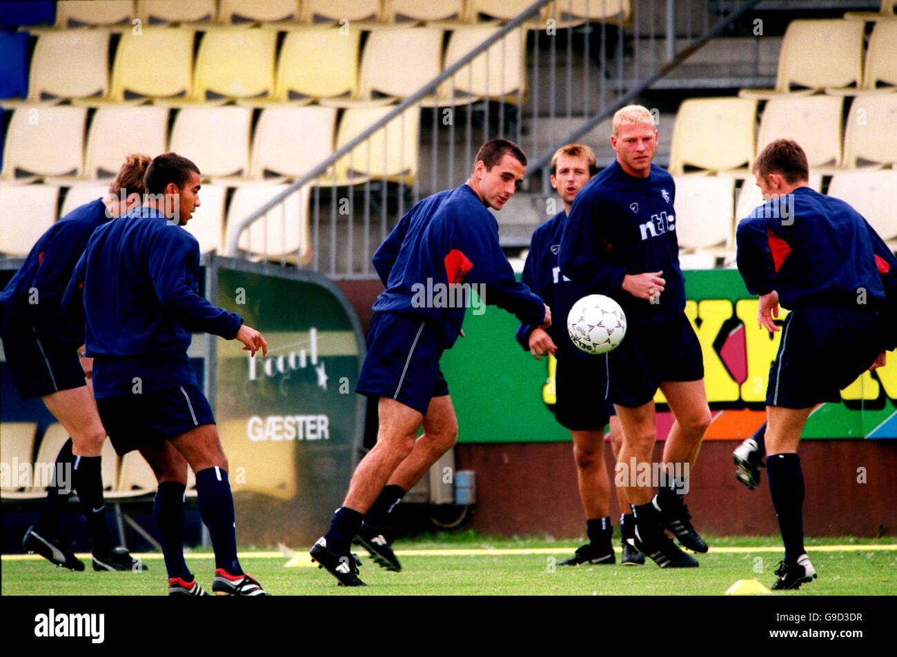 Fußball - UEFA-Champions-League - dritten Qualifying Runde-Hinspiel - Herfolge V Rangers - Rangers-Training Stockfoto