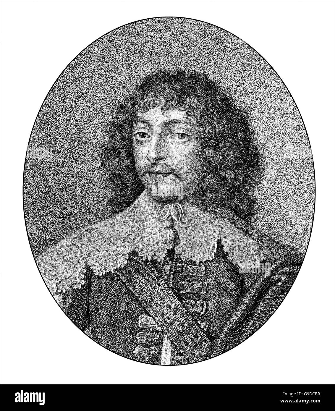 William Villiers, 2. Viscount Grandison, 1614-1643, ein Anhänger von König Charles ich Stockfoto