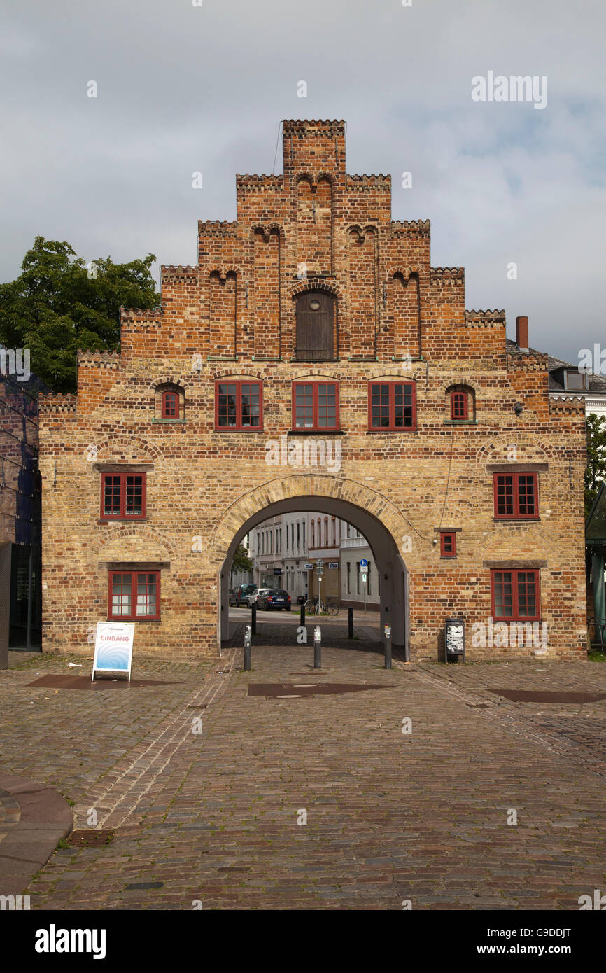 North Gate, Flensburg, Flensburg Fjord, Schleswig-Holstein, PublicGround Stockfoto