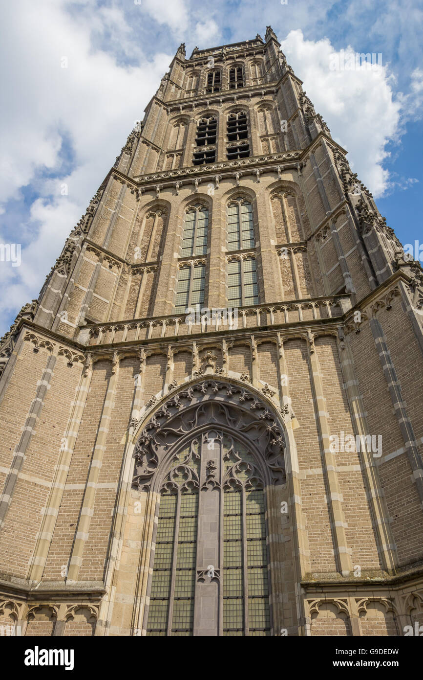 Turm der großen Kirche von Zaltbommel, Niederlande Stockfoto