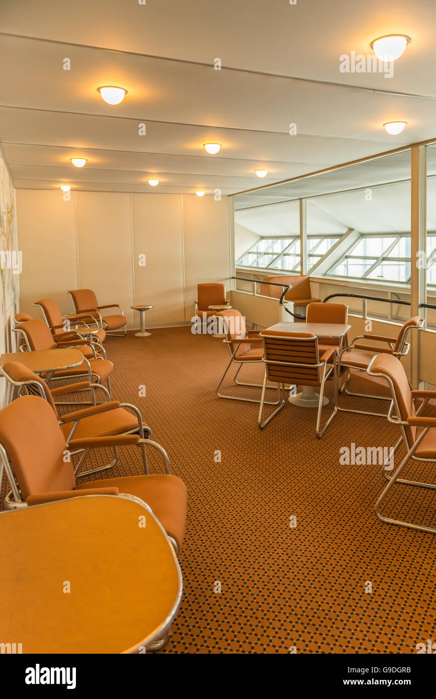 Kabine Lounge der Zeppelin Hindenburg Stockfoto