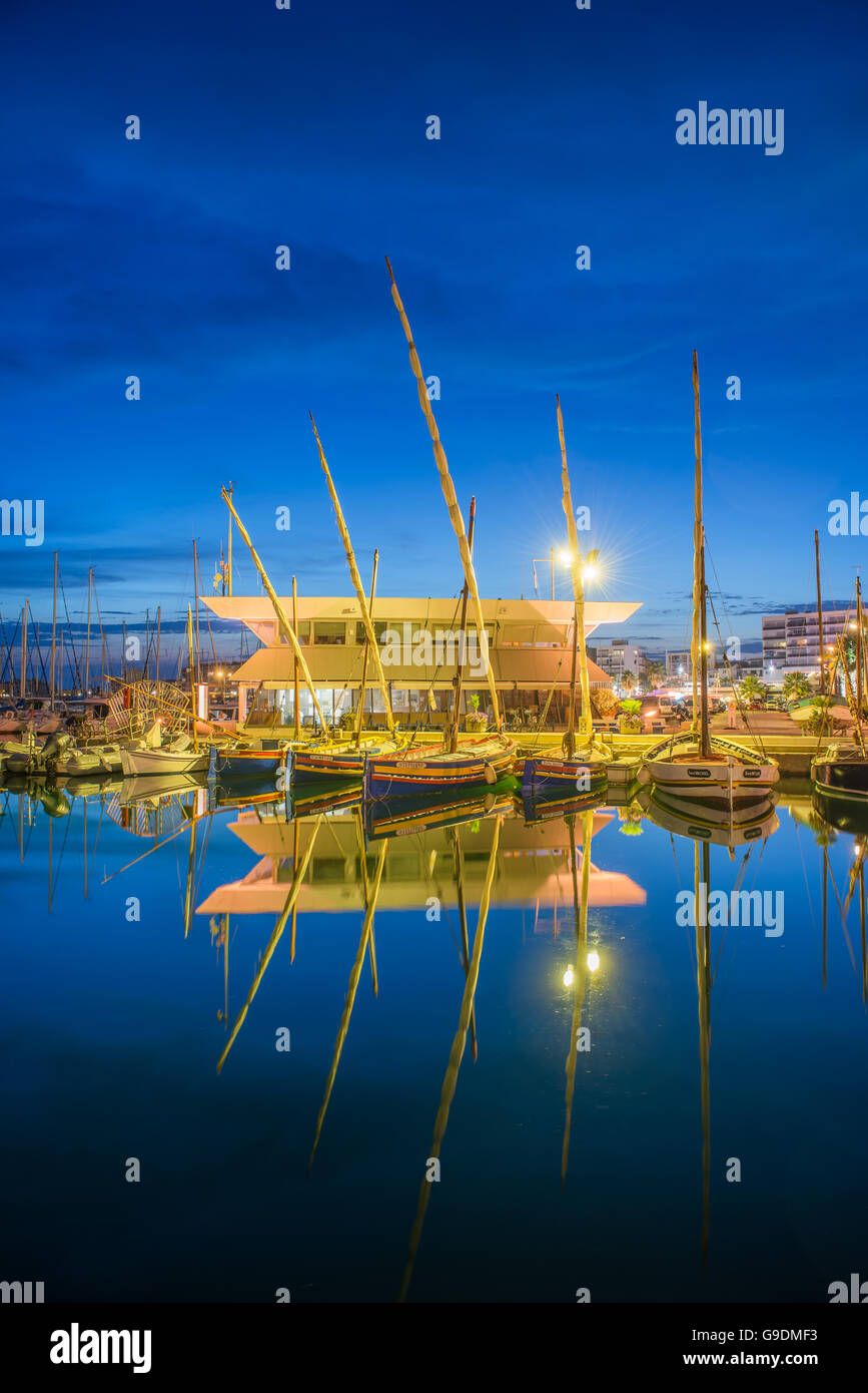 Marina von Palavas Les Flots, Frankreich Stockfoto