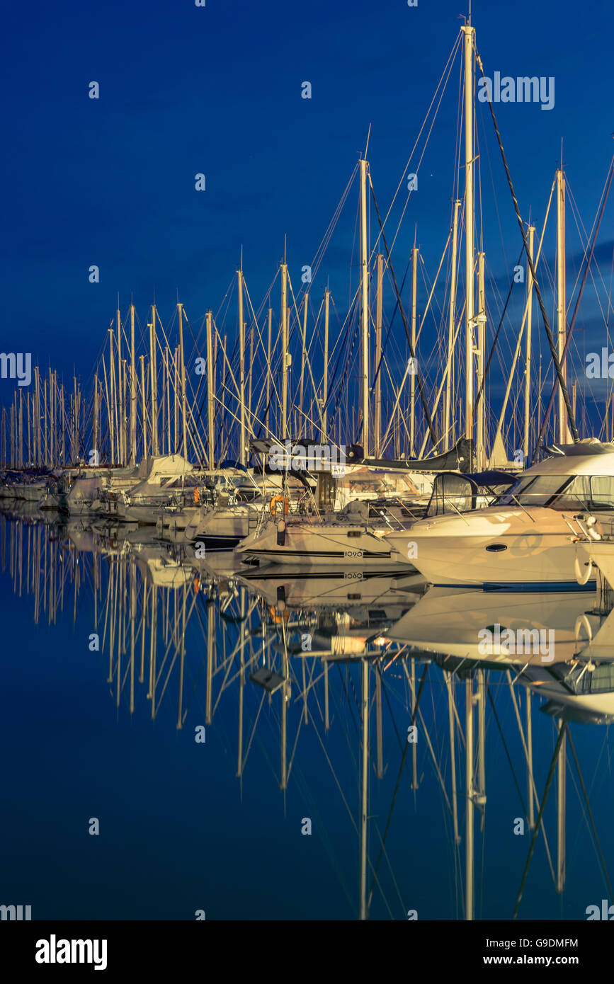 Marina von Palavas Les Flots, Frankreich Stockfoto
