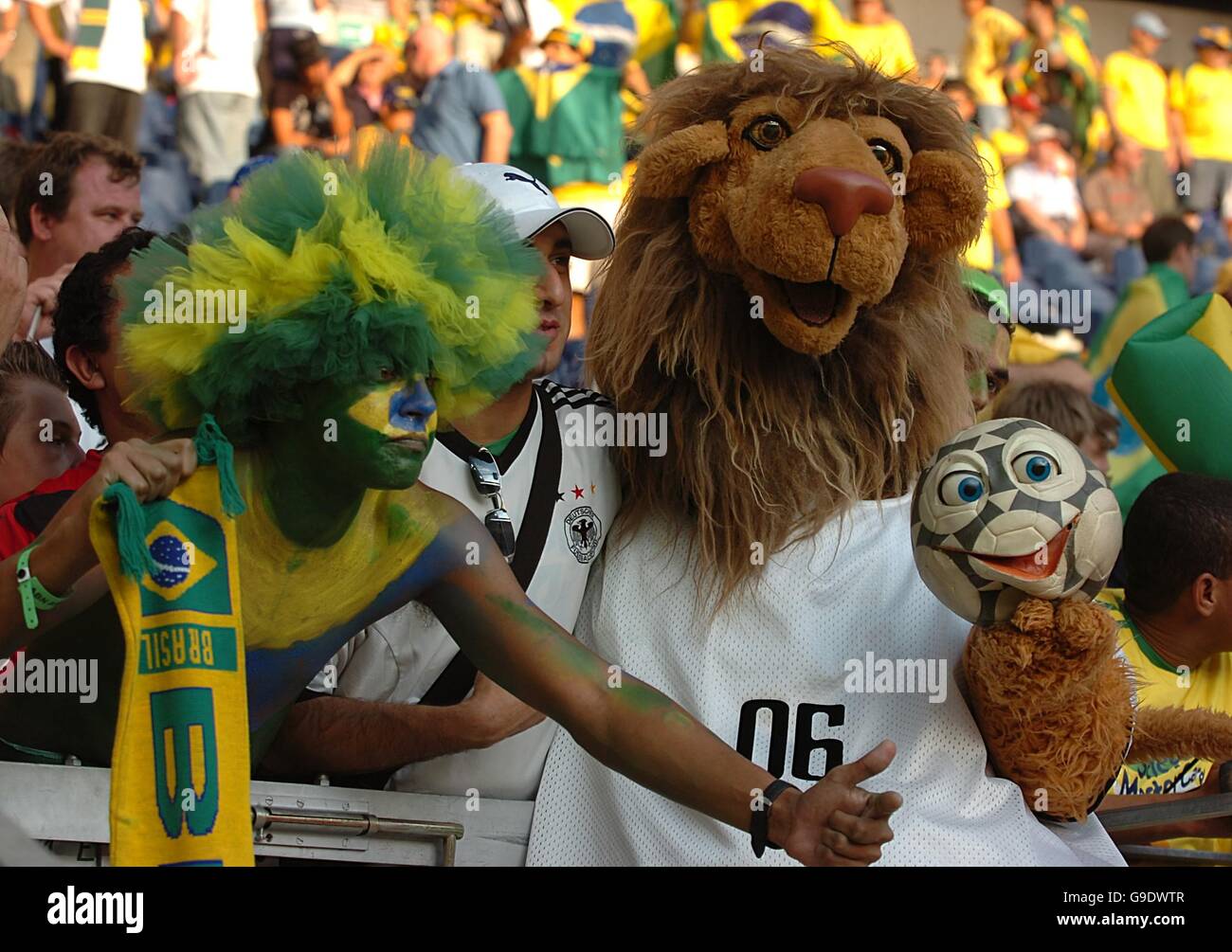 Fußball - 2006 FIFA World Cup Deutschland - Viertel Finale - Brasilien / Frankreich - Commerzbank-Arena Stockfoto