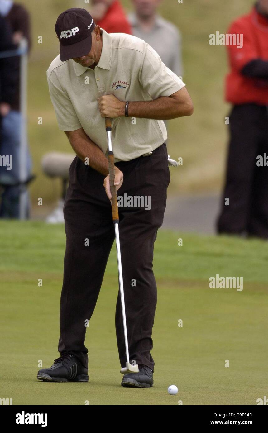 Tom Lehman aus den USA während der zweiten Runde der Smurfit Kappa European Open im K Club, County Kildare, Irland. Stockfoto