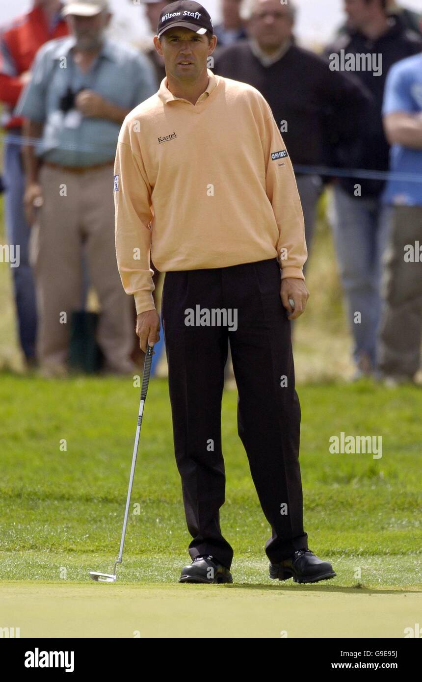 Irlands Padraig Harrington während der zweiten Runde der Smurfit Kappa European Open im K Club, County Kildare, Irland. Stockfoto